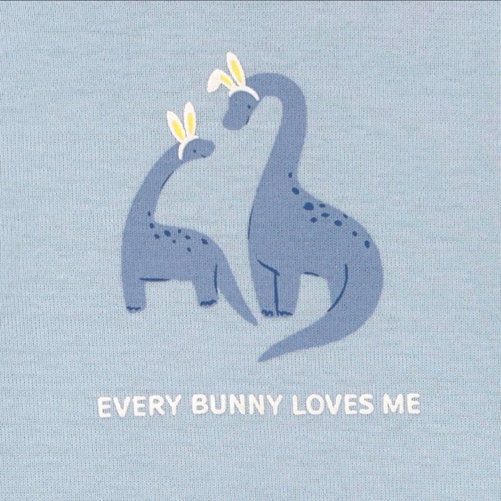 Carters Just One You Baby Boys Blue Dinosaur Bunny Easter Bodysuit‎ Pants Set - Picture 5 of 7